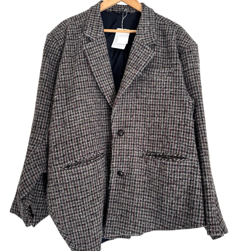 DOUBLET Zombie Silhouette Tailored Jacket in Gray Size M NWT